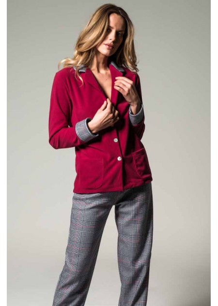 Alpina Pigiama Donna Micropile Cardigan MIRTA.